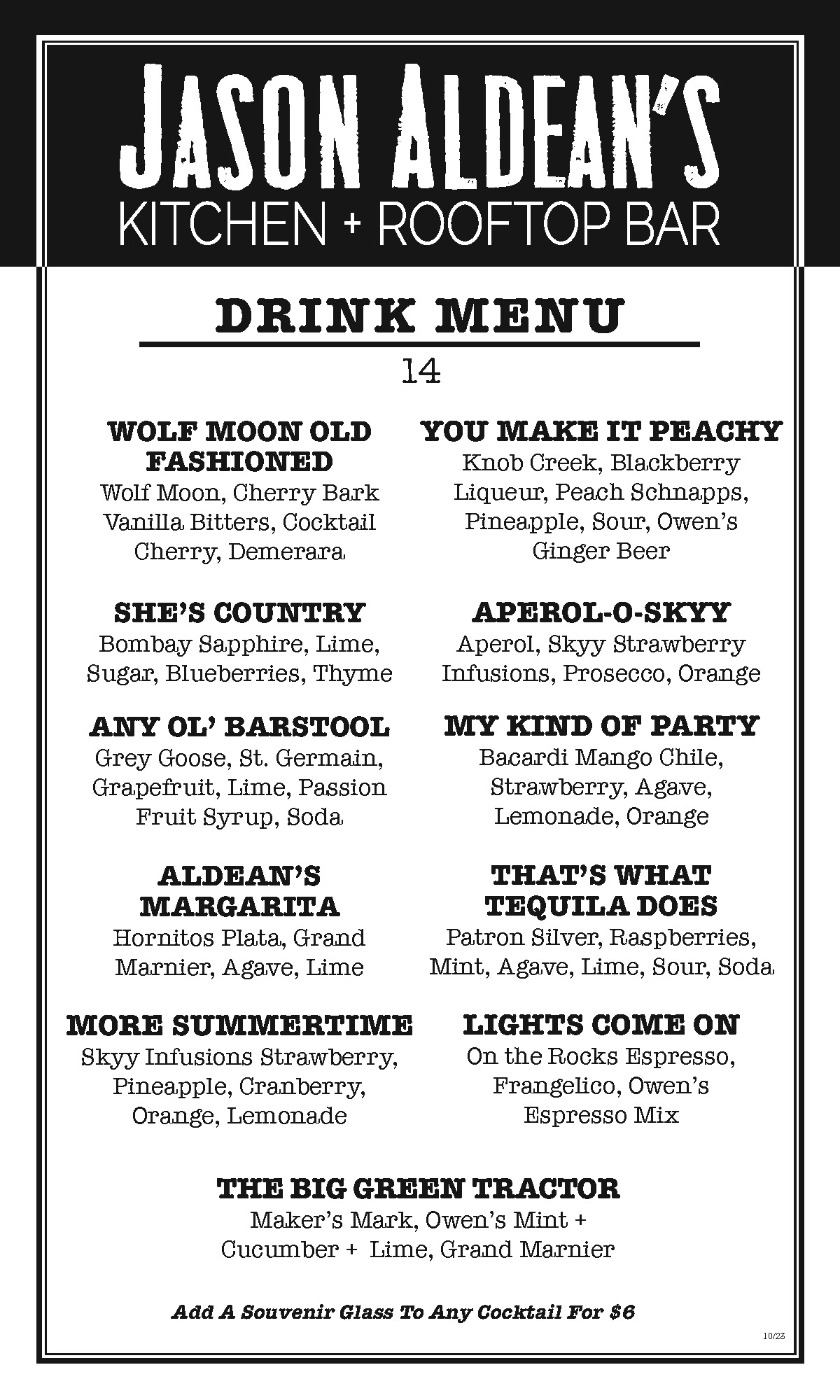 DRINK MENU